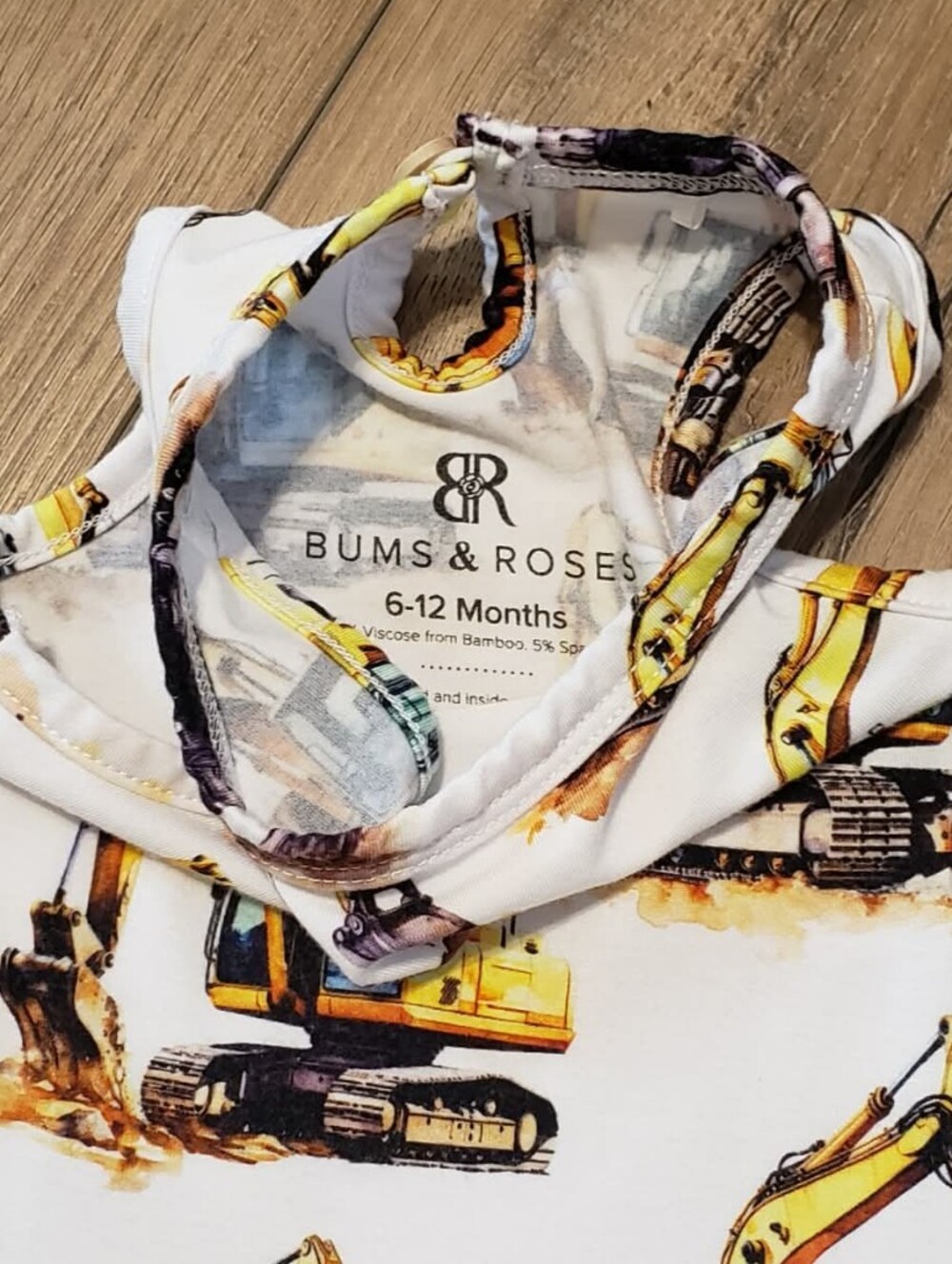 Bums & Roses Load & Behold Racer Back Ruffle Dress Size 6-12 Months - Picture 10 of 14